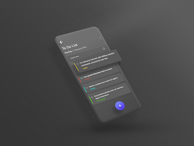 To-do List app black clean dailyui dark dark app dark mode dark ui design interface minimal style typography ui ux