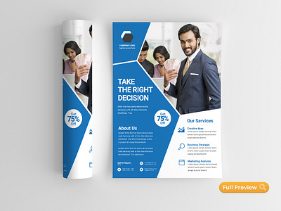 Business Solution Flyer advert agency business corporate corporate flyer creative creative flyer flyer marketing marketing flyer modern multipurpose flyer print ready template