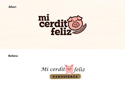 Mi Cerdito Feliz - Rebranding branding design icon logo minimal modern serif typeface typogaphy vector