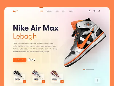 Nike - Web Header Design adobe photoshop creative design design ecommerce figma graphic design nike nike website online store shoe store shop ui ux design web banner design web design web header design web mockup web store web template web ui website design