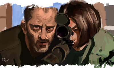 Leon the Professional (1944) Photostudy animation art character design digitalpainting illustration logo painting web