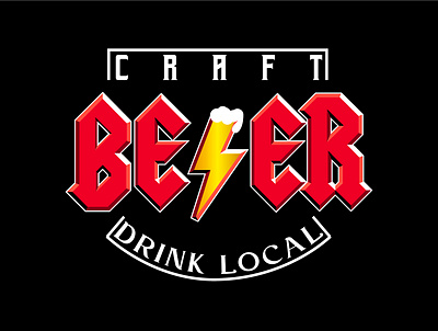 ACDC For Craft Beer Lovers alcohol beer brewing craft beer craftbeer drink drink local hops india pale ale ipa lager shirt design t shirt design tees design