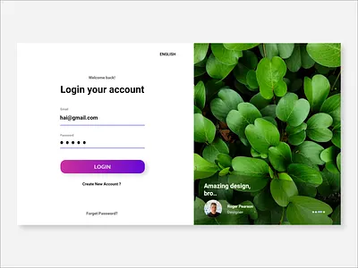 Login UI Landing Page Design adobe xd app design artwork design illustration landing page design landingpage login design login form login page login screen sketch slideshow ui ux webdesign