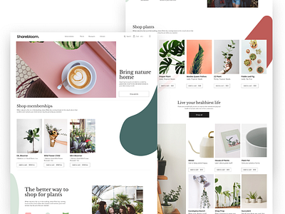 Sharebloom Landing Page branding cms cms development design figma landing page ui webdesign