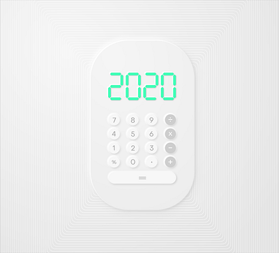 Soft UI simple calculator challenge concept dailyui design graphicdesign minimal ui ux vector