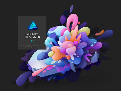 affinity designer splash screen abstract branding design illustration lettering logo typography vector zutto