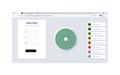 Colour palette HTML5 color css html5 pallate