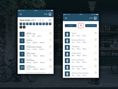 Public Transport App Concept app application application ui bus ljubljana public transit public transport public transportation slovenia ui ux