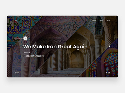 Persian Empire - Concept antiquities clean clean ui concept cultural culture homepage iran iranian minimal minimalism minimalist mosque persia persian persian ui persian web webdesign ایران ایرانی