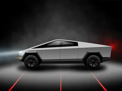 Tesla Cybertruck Vector affinity designer automobile cybertruck design elon musk futuristic pickup truck tesla truck vector