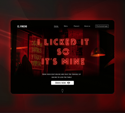 Landing page restaurant branding dailyui graphicdesign landing page landing page design minimal random ui ux web webdesign website