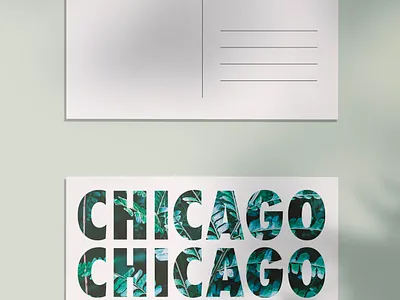 Garfield Park Conservatory Postcard botanical branding chicago conservatory graphic design mailer photography plant postcard print design typography