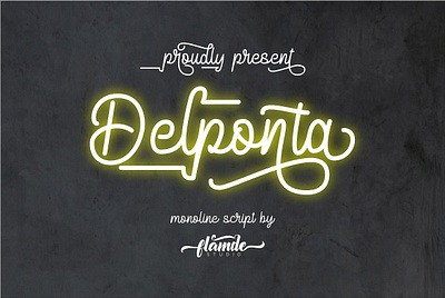 Delponta Free Modern Script Font font fonts free download free font free fonts freebies freefont type typeface typography