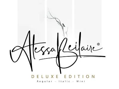 Alessa Beilaire Free Deluxe Edition Font font font family free font free fonts freebie freebies typeface typefaces typogaphy typography