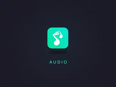 audio app design logo ui