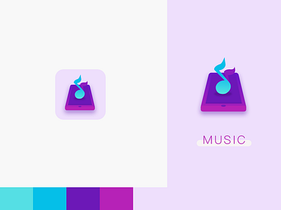 music app logo ui