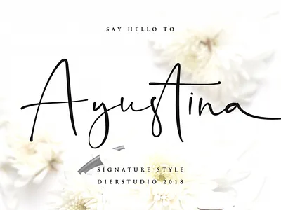 Ayustina Free Signature Style Font font font family free font free fonts freebie freebies typeface typefaces typogaphy typography