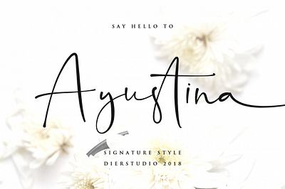 Ayustina Free Signature Style Font font font family free font free fonts freebie freebies typeface typefaces typogaphy typography