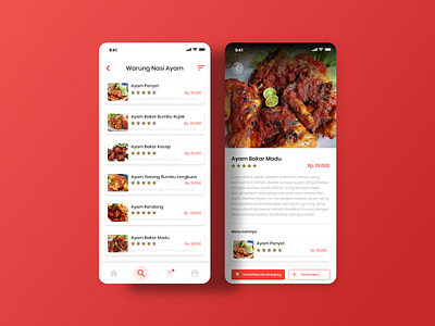 Food Menu adobe xd flat design food food and drink food app food illustration foodie minimalist mobile mobile app mobile app design mobile design mobile ui ui ui ux ui design ux design weekly weekly challenge