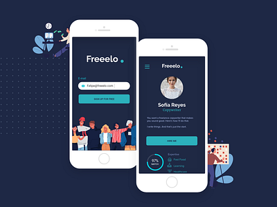 Freeelo concept blockchain cryptocurrency blockchaine freeelo freelance freelancer freelancers job job board job listing job search jobs jobseeker jobsite personal profile profile search upwork