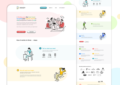 Deazy Beazy branding classy clean design illustration mockup replica screen typography ui ux vector web web design webdesign website website concept website design