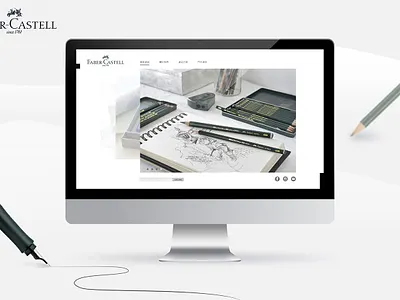 DEMO_Faber-Castell website branding design illustration illustrator ui ux web website