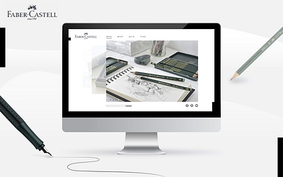 DEMO_Faber-Castell website branding design illustration illustrator ui ux web website