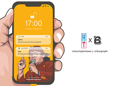 UI Design [@kucingtertawa x design flat illustration indonesia logo smkn 48 jakarta ui vector