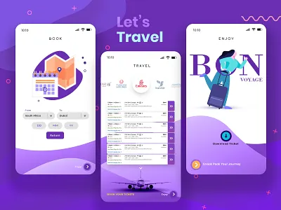 Travel App UI bon voyage branding concept concept designing creative design graphic designer happy journey photoshop sketch travel app ui user inteface ux
