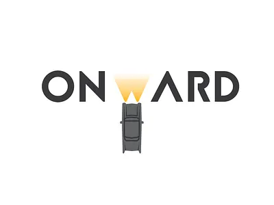 Onward logo branding car challenge dealer design future illustration logo vector