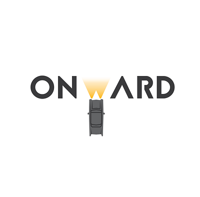 Onward logo branding car challenge dealer design future illustration logo vector