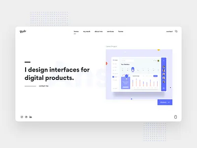 Portfolio Exploration clean minimal personal portfolio yonke