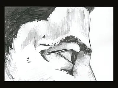 closeup 1 art artwork illustration illustrations ink sketch