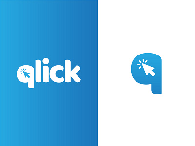 Logo for Qlick applogo arabic artwork blue branding customlogo illustrator logo typography vector