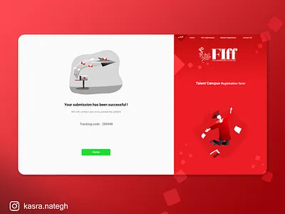 Registration Form adobexd campus design film festival illustration landing design landing page material design product submission ui uidesign uiux ux web design xd