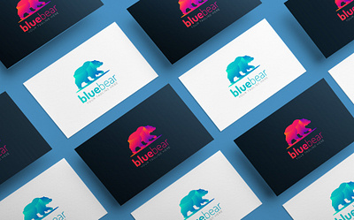 Blue Bear Abstract logo design abstract abstract art abstract design abstract logo abstraction amazing branding business company corporate design illustration logo logodesign logos logotype real estate typography vector