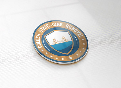 GOLDEN STATE JUNK REMOVAL academy badges circle club creative football footballer modern professional logo redesign shield soccer logo unique vector