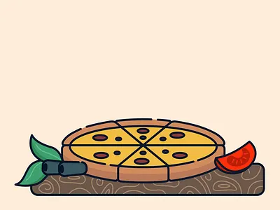 food/pizza adobe art artwork color creative dribbble flat food icon iconography icons icons set illustration illustrator logo pizza shot simple vector work