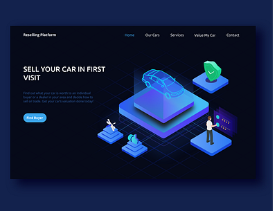 Reselling Platform illustration illustrator isometric designs uidesign web illustration