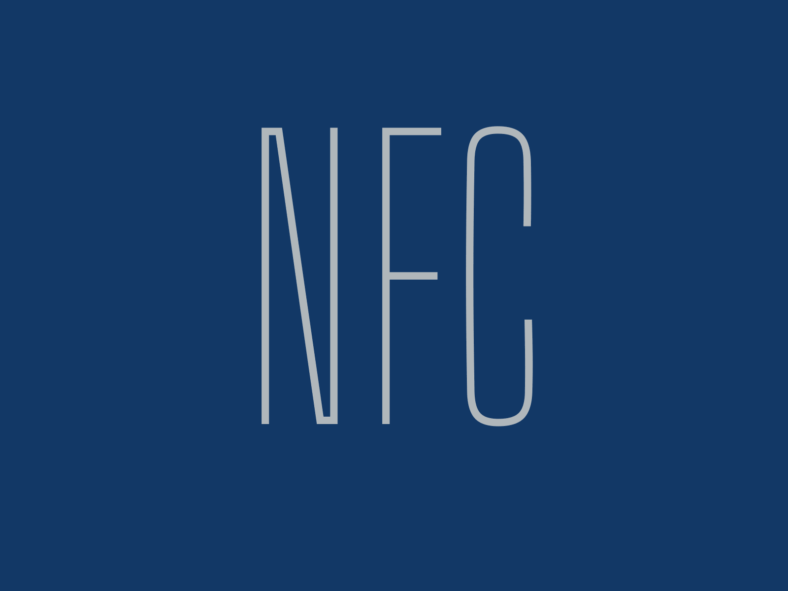 NFC Conference - Type branding brush conference design east football lettering nfl north south type typography west