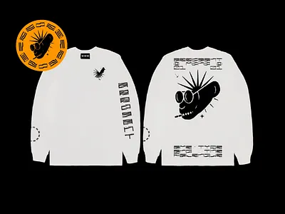 ARROGANT LONGSLEEVE brutal design fun illustration monospace oldschool typogaphy typography
