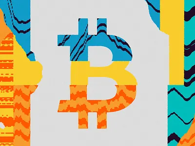 193 bitcoin blockchain collage crypto cryptocurrency editorial illustration illustration