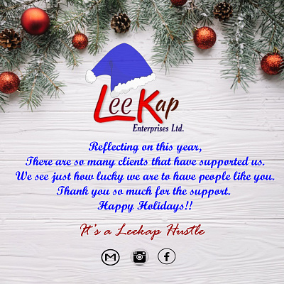 LEEKAP Christmas message 2019 art christmas card design leekap social media social media marketing