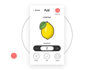 Fruit & Veg store app dribbble ecommerce flat fruit icon illustration interface lemon mobile shop shot sugar ui ux vector vegan vegetable