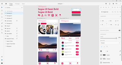 Whitegram Concept adobe xd social media social media design ui ui design uiconcept whitegram