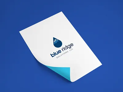 Blue Ridge Solutions, LLC Logo Mockup branding design icon logo mockup paper typography vector