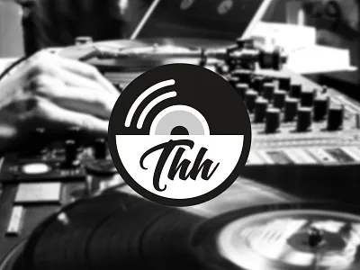 TRANSLATE HIP-HOP | THH badge branding emblem font design hip hop icon identity illustration language logo logo mark minimalist modern logo music music logo record type design typogaphy typography vinyl