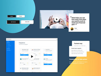 Figma landing page Design Kit #11 color palette design resources design system figma freebies landing page typography ui components ui kit