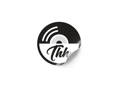 TRANSLATE HIP-HOP | THH badge icon identity identity designer illustration language logo logo design logo designer logo mark minimalistic mockup design music record sticker sticker design symbol typography vector vinyl
