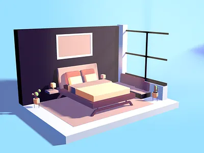 Bedroom Color Palette Exploration cinema4d